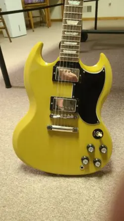 GIBSON SG TV YELLOW! '61 REISSUE ELECTRIC GUITAR MADE IN USA