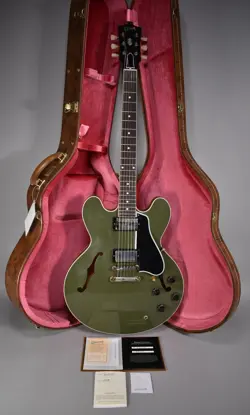2025 GIBSON '59 ES-335 REISSUE VOS OLIVE DRAB FINISH W/OHSC