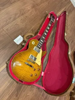 ELECTRIC GUITAR GIBSON MURPHY LAB 1959 LES PAUL GREEN LEMON LIGHT AGED + CASE