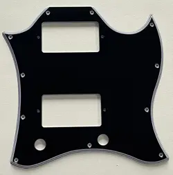 5 PLY BLACK PICKGUARD FIT US GIBSON SG STANDARD STYLE GUITAR PARTS