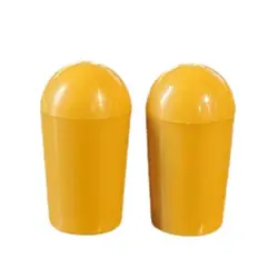 GIBSON LES PAUL/SG GUITAR AMBER SWITCH TIP KNOBS - SET OF 2