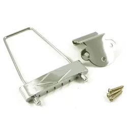 NEW TRAPEZE TAILPIECE FOR VINTAGE GIBSON® HOLLOW BODY GUITAR ES-335 - CHROME