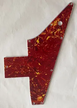 GUITAR PICKGUARD FOR GIBSON EXPLORER 76 REISSUE.4-PLY RED TORTOISE