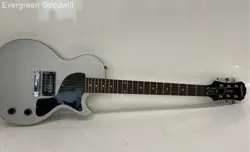 EPIPHONE BY GIBSON LES PAUL JR. SILVER ELECTRIC GUITAR