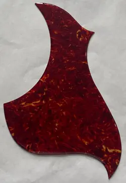 FOR GIBSON SONGWRITER ACOUSTIC GUITAR SELF-ADHESIVE PICKGUARD CRYSTAL RED