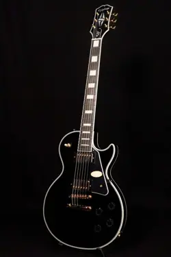 EPIPHONE INSPIRED BY GIBSON LES PAUL CUSTOM EBONY  S N 24101531733