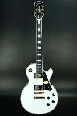 EPIPHONE INSPIRED BY GIBSON LES PAUL CUSTOM ALPINE WHITE   SAKAE