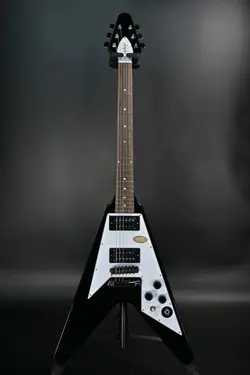 EPIPHONE INSPIRED BY GIBSON CUSTOM KIRK HAMMETT 1979 FLYING V EBONY   SAKAE