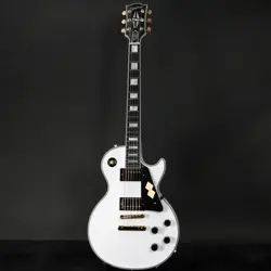EPIPHONE INSPIRED BY GIBSON CUSTOM LES PAUL CUSTOM ALPINE WHITE   STORE
