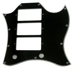 CUSTOM FOR GIBSON SG STANDARD 3 PICKUP GUITAR PICKGUARD,5 PLY BLACK