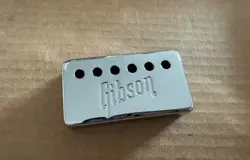 GIBSON VINTAGE 1971 LES PAUL ES SG CHROME LOGO EMBOSSED NECK PICKUP COVER 1972