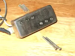 SILVERTONE 1965 NICKEL 1446 MINI HUMBUCKER NECK PICKUP GIBSON