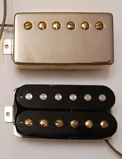 2022 GIBSON CUSTOMBUCKER HUMBUCKER GUITAR PICKUP SET GOLD LES PAUL 