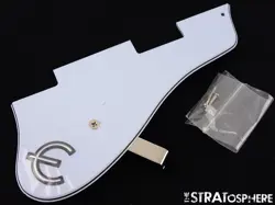 GIBSON EPIPHONE CASINO PICKGUARD WHITE 3 PLY GUITAR W/ BRACKET & SCREWS