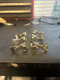 GROVER ORIGINAL ROTOMATICS® 3X3 TUNERS KEYSTONE BUTTONS FITS GIBSON - NICKEL