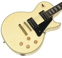 [GRECO] RR-65 LES PAUL CUSTOM ELECTRIC GUITAR WITH GIBSON USA PICKUPS WHITE USED
