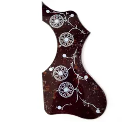 ACOUSTIC GUITAR PICKGUARD BLACK SELF-ADHESIVE FOR GIBSON EJ200 GUITAR