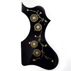 ACOUSTIC GUITAR PICKGUARD SELF-ADHESIVE BLACK FOR GIBSON EJ200 GUITAR