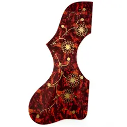 LEFT-HANDED ACOUSTIC GUITAR PICKGUARD SELF-ADHESIVE RED FOR GIBSON J-200 SJ-200
