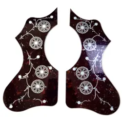 LEFT/RIGHT ACOUSTIC GUITAR PICKGUARD BLACK SELF-ADHESIVE FOR GIBSON EJ200 GUITAR