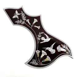 43 INCH ACOUSTIC GUITAR PICKGUARD HUMMINGBIRD INLAID ABALONE FLOWER FOR GIBSON