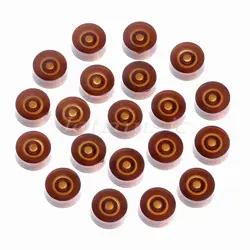 20PCS GUITAR SPEED KNOB AMBER SPEED KNOBS SPLIFT SHAT 6MM FOR GIBSON REPLACEMENT