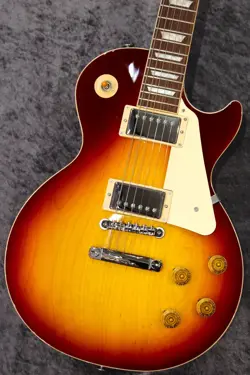 GIBSON CUSTOM COLOR SERIES LES PAUL STANDARD 50S PLAIN TOP -BOURBON #GG7AK