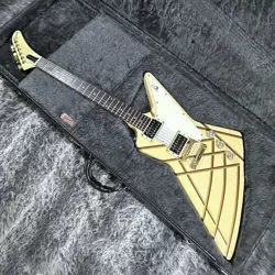 GIBSON DESIGNER SERIES EXPLORER WHITE WITH STRIPE USA 1984 ELECTRIC GUITAR MOD
