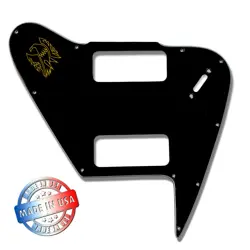 BLACK PICKGUARD FOR '65-'70 GIBSON NON REVERSE FIREBIRD OPTION 2 W/ SLIDE SWITCH