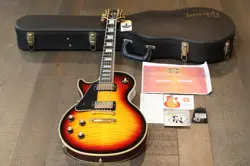 LEFTY! GIBSON CUSTOM SHOP 1968 LES PAUL CUSTOM REISSUE FIGURED TRIBURST + OHSC