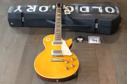 1991 GIBSON 1960 LES PAUL CLASSIC REISSUE ELECTRIC GUITAR LEMON FLAMETOP   CASE