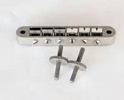 AGED SILVER GUITAR TUNE O MATIC BRIDGE FIT EPIPHONE,BURNY,WASHBURN,GIBSON,CORT