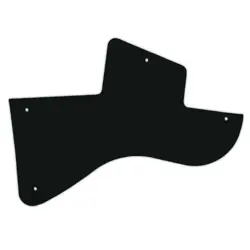 PICKGUARD FOR GIBSON LES PAUL JUNIOR SPECIAL  BLACK ACRYLIC