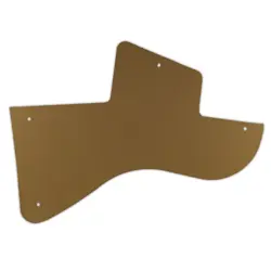 PICKGUARD FOR GIBSON LES PAUL JUNIOR SPECIAL GOLD CLEAR GOLD