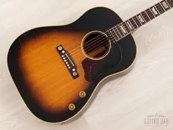 1955 GIBSON J-160E VINTAGE ACOUSTIC ELECTRIC GUITAR SOLID TOP/BACK W/ CASE