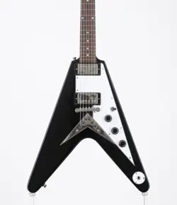 EPIPHONE BY GIBSON INSPIRED BY GIBSON FLYING V EBONY USED LAUREL FB W/SOFT CASE