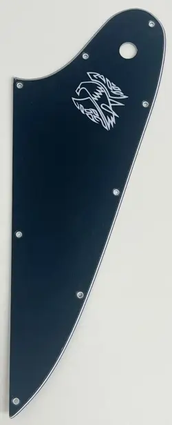 3 PLY BLACK PICKGUARD FOR GIBSON FIREBIRD STYLE WHITE LOGO GUITAR PARTS