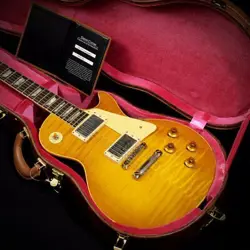GIBSON CUSTOM SHOP HISTORIC 1959 LES PAUL STANDARD VOS LEMON BURST *JI705