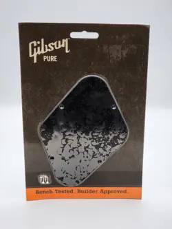 GIBSON LES PAUL BLACK CONTROL PLATE COVER PRCP -010 NEW OLD STOCK