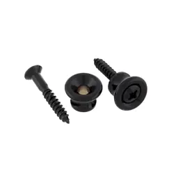 ALLPARTS AP-6695-003 GIBSON STYLE STRAP BUTTONS - BLACK