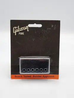 GIBSON LES PAUL PRPC-010 NECK HUMBUCKER COVER CHROME GUITAR NEW OLD STOCK