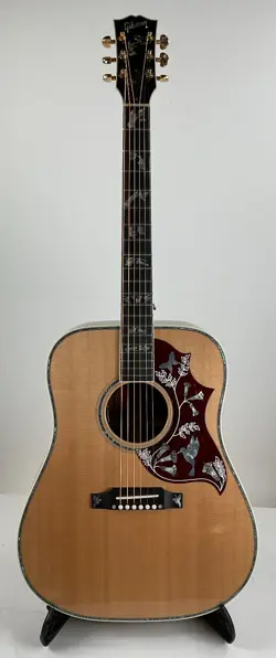 GIBSON ACOUSTIC HUMMINGBIRD CUSTOM KOA ACOUSTIC GUITAR - NATURAL - OVERSET NECK