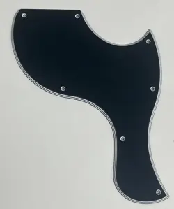 FOR 5-PLY GIBSON LES PAUL SG JUNIOR STYLE GUITAR PICKGUARD SCRATCH PLATE,BLACK