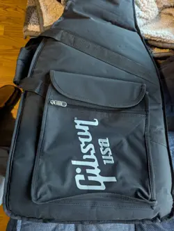GIBSON USA PADDED SOFT GUITAR GIG BAG BLACK SOFT CASE W/BACKPACK STRAPS HANDLE