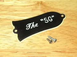 GIBSON 1979 BLACK 2 PLY THE SG TRUSS ROD COVER