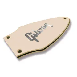 3 PLY CREAM TRUSS ROD COVER FOR LATE MODEL GIBSON FLYING V'S + CHROME DECAL