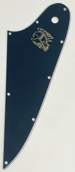 3 PLY BLACK PICKGUARD FOR GIBSON FIREBIRD STYLE GOLD LOGO GUITAR PARTS