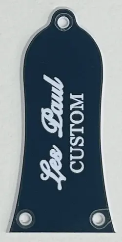 2 PLY BLACK FIT GIBSON EPIPHONE TRUSS ROD COVER PLATE LOGO 3 SCREWS GUITAR PARTS