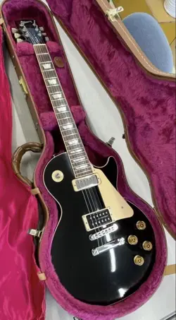 GIBSON LIMITED EDITION LES PAUL DELUXE EBONY 1999 ELECTRIC GUITAR W/HARD CASE
