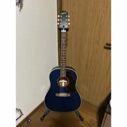 ACOUSTIC GUITAR EPIPHONE BY GIBSON J-45 VIPER BLUE ALL SOLID BODY SPRUCE TOP